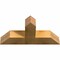 Ekena Millwork Portland Rough Sawn Timber Gable Bracket, Western Red Cedar, 36"W x 18"H x 6"D x 6"F, 12/12 Pitch GBW036X18X0606POR00RWR - alternate 4